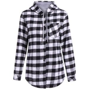 Lightweight Hooded Plaid Jacket (Asian Size)